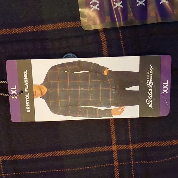 NWT Eddie Bauer Bristol Flannel Size XXL - Picture 2 of 6